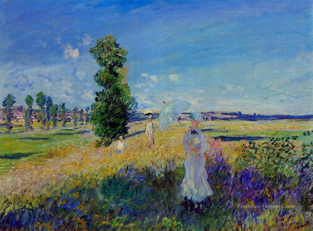 La promenade Argenteuil Claude Monet Peintures à l'huile